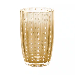 Jogo De 2 Copos Altos De Vidro Orquidea Ambar Wolff 500 ml