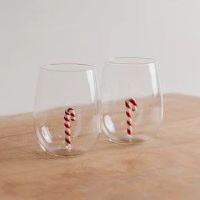 Jogo de 2 Copos Natal Candy 450 ml