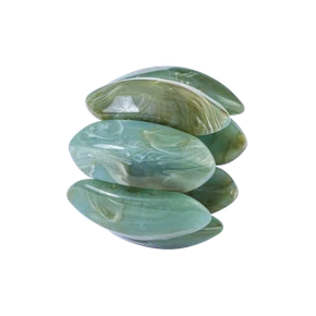 Jogo de 4 Porta Guardanapos Cristallo Auguri Casa Golden Tiffani