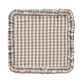 Jogo De 6 Peças De Guardanapos Marie Copa&Cia Taupe 44 x 44 cm