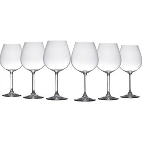 Jogo de 6 Taças de Cristal Para Degustação Gastro Colibri Bohemia 650 ml