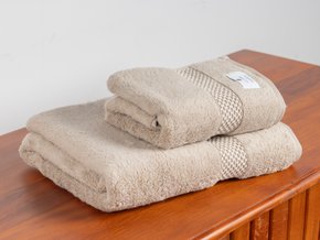 Jogo de Banho e Rosto 2 Peças Lolli Air LCL Home by Buddemeyer Caqui