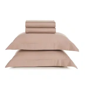 Jogo De Cama Casal Bossa 300 Fios Egípcio Nude 2,20x2,60m