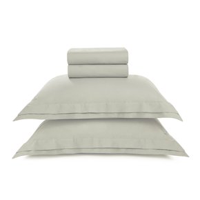 Jogo De Cama Casal Novoli 200 Fios Trussardi Grigio 2,20 x 2,60 m