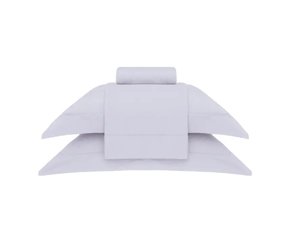 Jogo de Cama Queen Damask Stripes 300 Fios Buddemeyer Prata