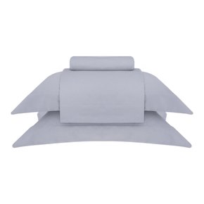 Jogo de Cama Queen Basquiat 400 Fios Buddemeyer Luxus Cinza Bourbon 2,40 x 2,80 m