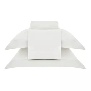 Jogo De Cama Queen Basquiat 400 Fios Buddemeyer Luxus Cinza Lunar/Cinza 240cm x 280cm