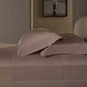 Jogo de Cama Queen Basquiat 400 Fios Buddemeyer Luxus Rosa Ballet/Rosa 2,40 x 2,80 m