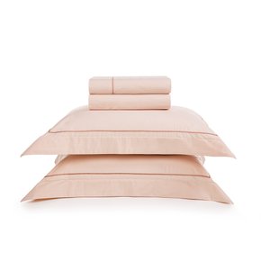 Jogo De Cama Queen Cammillo 200 Fios Rosa Trussardi 2,40X2,60