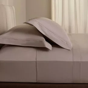 Jogo de Cama Queen Dallas II 600 Fios Buddemeyer Luxus Bege Doux 2,40 x 2,60 m