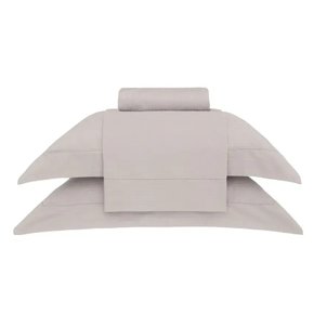 Jogo De Cama Queen Damask Stripes Buddemeyer Kaki 2,40 x 2,50 m