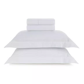 Jogo de Cama Queen Fiesole 200 Fios Trussardi Branco 2,40 x 2,60 cm