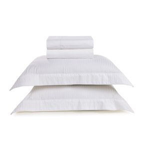 Jogo De Cama Queen Fratelli 300 Fios Trussardi Branco 2,40 x 2,80 m