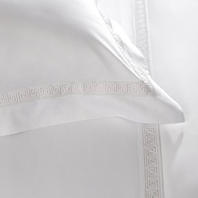 Jogo de Cama Queen Giorgio 400 Fios Buddemeyer Luxus Branco/Pérola 2,60 x 2,90 m