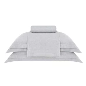 Jogo de Cama Queen Lavi Buddemeyer Luxus Cinza 2,40 x 2,60 m