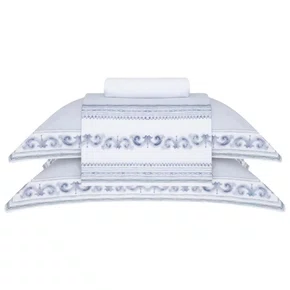 Jogo De Cama Queen Mykonos 300 Fios Buddemeyer 2,40 x 2,75 m