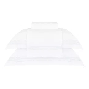 Jogo de Cama Queen Pierre 600 Fios Buddemeyer Luxus Branco/Renda Branca 240cm x 290cm