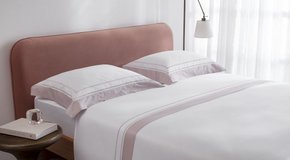 Jogo De Cama Queen Saville 400 Fios Buddemeyer Luxus Branco/Rosa 2