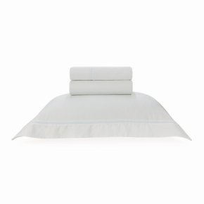 Jogo de Cama Solteiro 300 Fios Portello Trussardi Branco