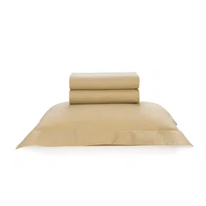 Jogo de Cama Solteiro Bossa 300 Fios Egípcio Karsten Dourado 1,80 x 2,60 m