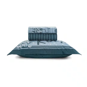 Jogo de Cama Solteiro Espacial 200 Fios Karsten 1,80x2,50