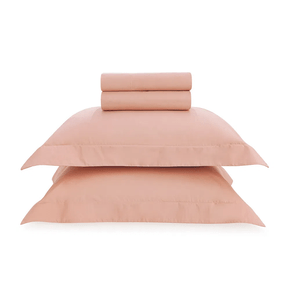 Jogo de Cama Super King 300 Fios Perini Trussardi Rosa Perla