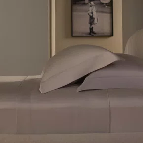 Jogo de Cama Super King Basquiat 400 Fios Buddemeyer Luxus Prata Nuvem/Prata 2,80 x 2,80 m