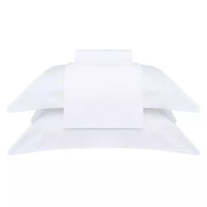 Jogo de Cama Super King Basquiat 400 Fios Buddemeyer Luxus Branco 2,80 X 2,80 cm