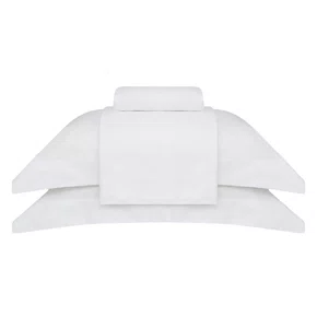 Jogo de Cama Super King Brunello 600 Fios Buddemeyer Luxus Branco 2,80 x 2,80 m