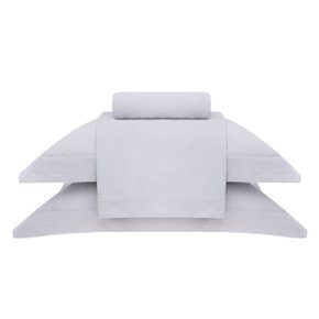 Jogo de Cama Super King Cairo II 500 Fios Egípcio Buddemeyer Luxus Cinza Polar