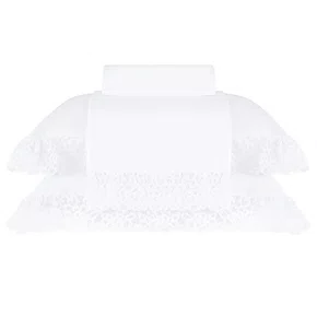 Jogo De Cama Super KIng Capri 600 Fios Buddemeyer Luxus Branco 280cm x 280cm