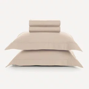 Jogo de Cama Super King Dallas 300Fios Egipcio Karsten Rosa Veludo 2,90x2,60 cm