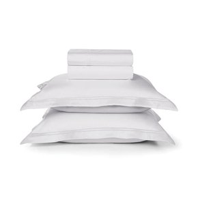 Jogo de Cama Super King Galieno 300 Fios Trussardi Branco