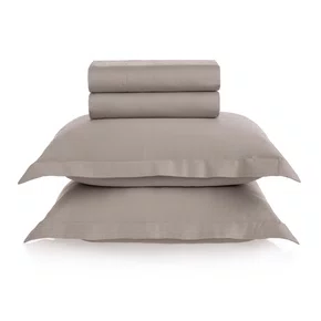 Jogo De Cama Super King Grasso 300 Fios Trussardi 2,80 x 2,80 m Nocciola