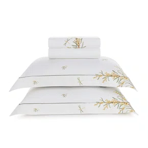 Jogo de Cama Super King Mimosa 300 Fios Trussardi Estampado 280cm x 280cm
