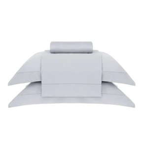 Jogo De Cama Super King New Colors 300 Fios Buddemeyer Prata