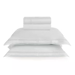 Jogo De Cama Super King Romana 300 Fios Egípcio 2,80 x 2,80 m