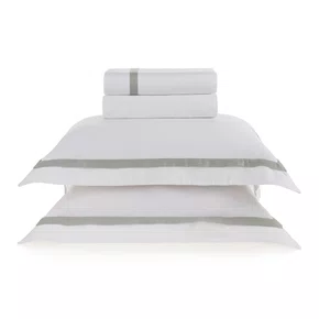 Jogo de Cama Super King Vercelli 300 Fios Trussardi 2,80 x 2,80 m