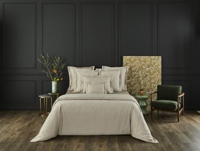 Jogo de Cama Triomphe Yves Delorme Queen Bege Pierre
