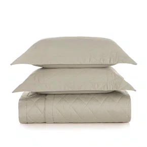 Jogo de Colcha Casal Bossa 300 Fios Egípcio Karsten Areia
