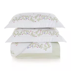Jogo De Colcha Casal Giardini 300 Fios Trussardi 2,40 x 2,80 m