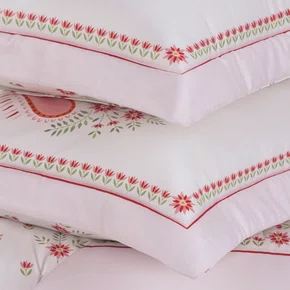 Jogo de Colcha Casal Le Collone 300 Fios Trussardi Estampado 240cm