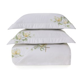 Jogo De Colcha Casal Limoncino 300 Fios Trussardi 2,40 x 2,80 m