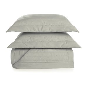 Jogo De Colcha Casal Monteleoni 200 Fios Trussardi Grigio 2,20 x 2,60 m