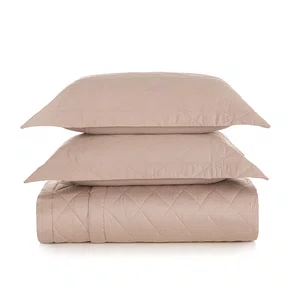 Jogo De Colcha Queen Bossa 300 Fios Egípcio Karsten Nude 2,40 x 2,60 m