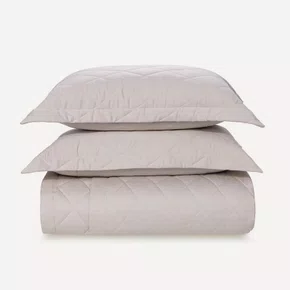 Jogo De Colcha Queen Bossa 300 Fios Egípcio Karsten Prata 2,40 x 2,60 m