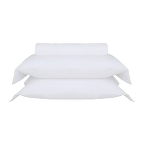 Jogo De Capa Para Edredom Queen Dallas 600 Fios Buddemeyer Luxus Branco 2,60 x 2,40 m