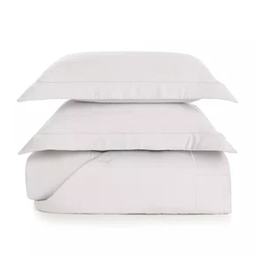 Jogo De Colcha Queen Girelli Bambu 300 Fios Trussardi Branco 2,60 x 2,80 m