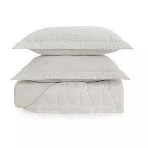 Jogo De Colcha Queen Novara 300 Fios Trussardi Branco