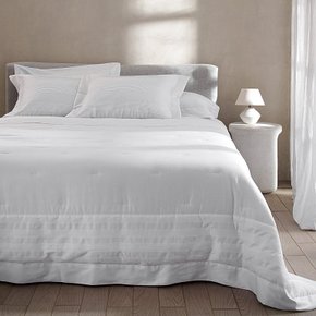 Jogo De Colcha Queen Savona Buddemeyer Luxus Branco 2,80 x 2,60 m